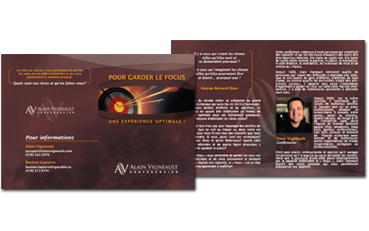Design graphique de brochure et dépliant en Beauce et à Québec